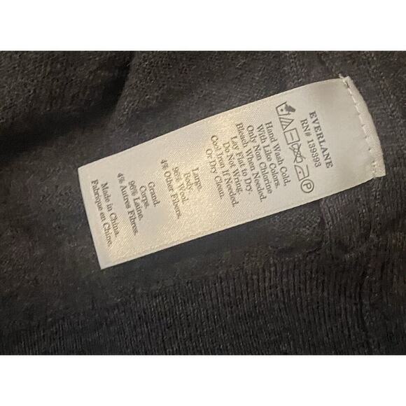 Everlane Women’s The Luxe Wool Blend Sweater Size Large Gray - Picture 4 of 4